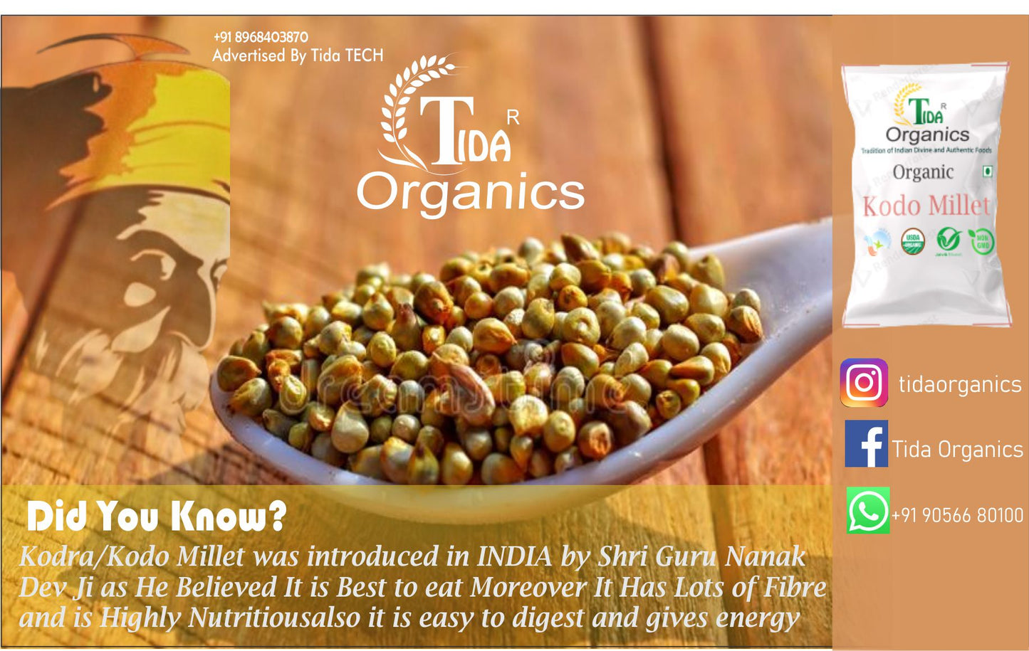 Tida Kodra Millet/ Kodo Millet / Unpolished