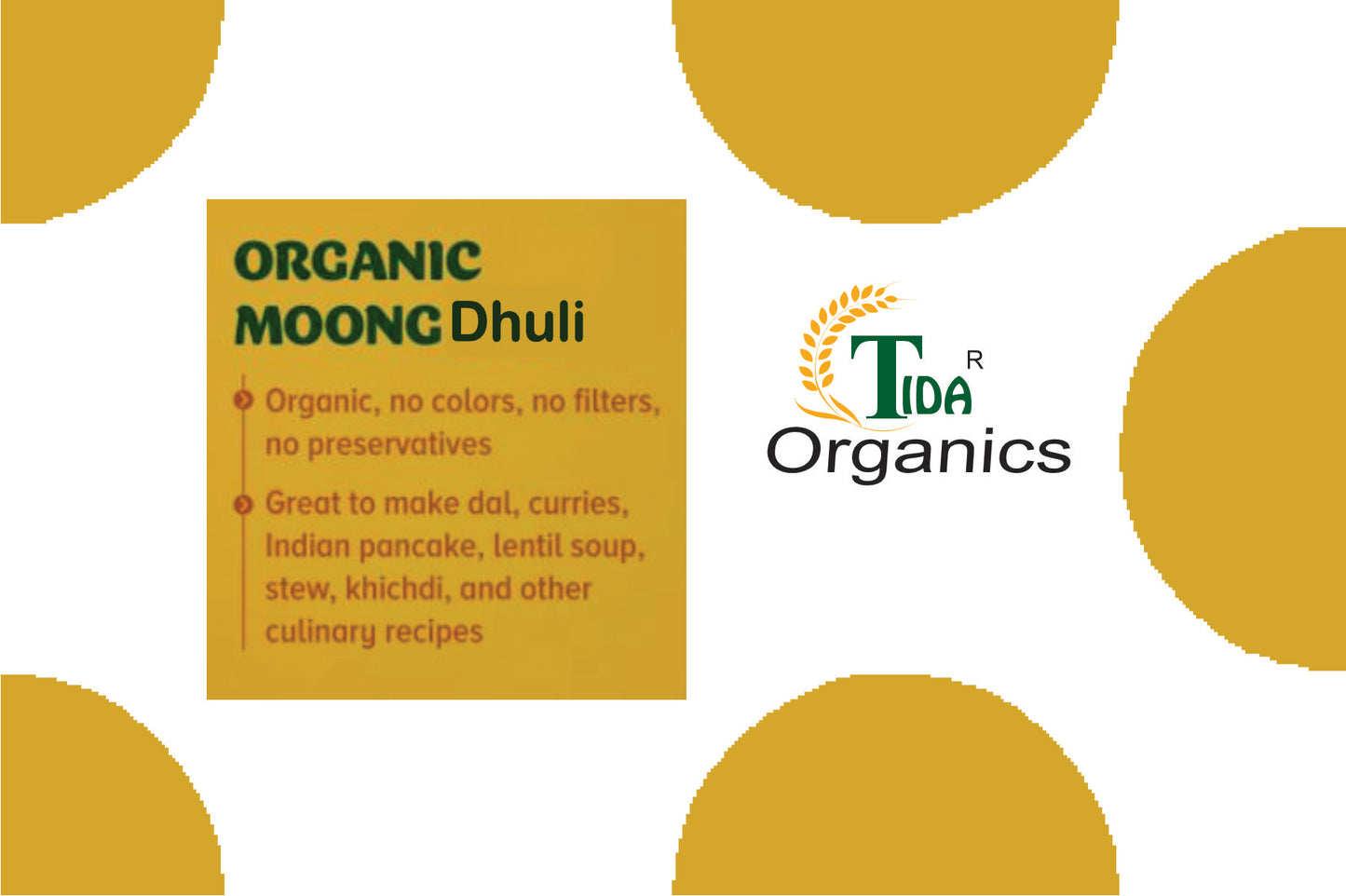 Tida Moong Dhuli Dal/Split And Dehusked Moong/ Unpolished