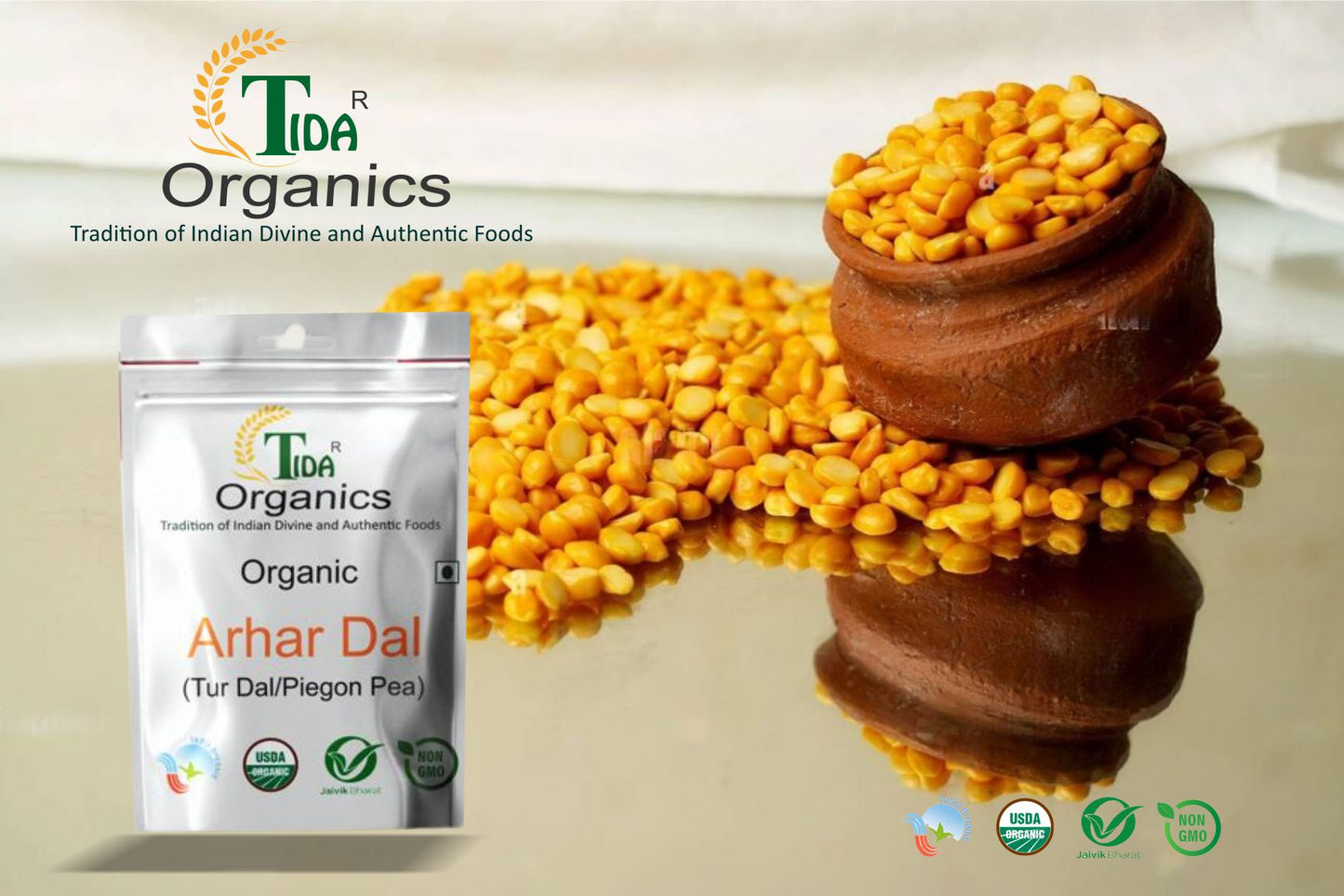 Tida Tur Dal/Arhar Dal/Pigeon Pea / Unpolished