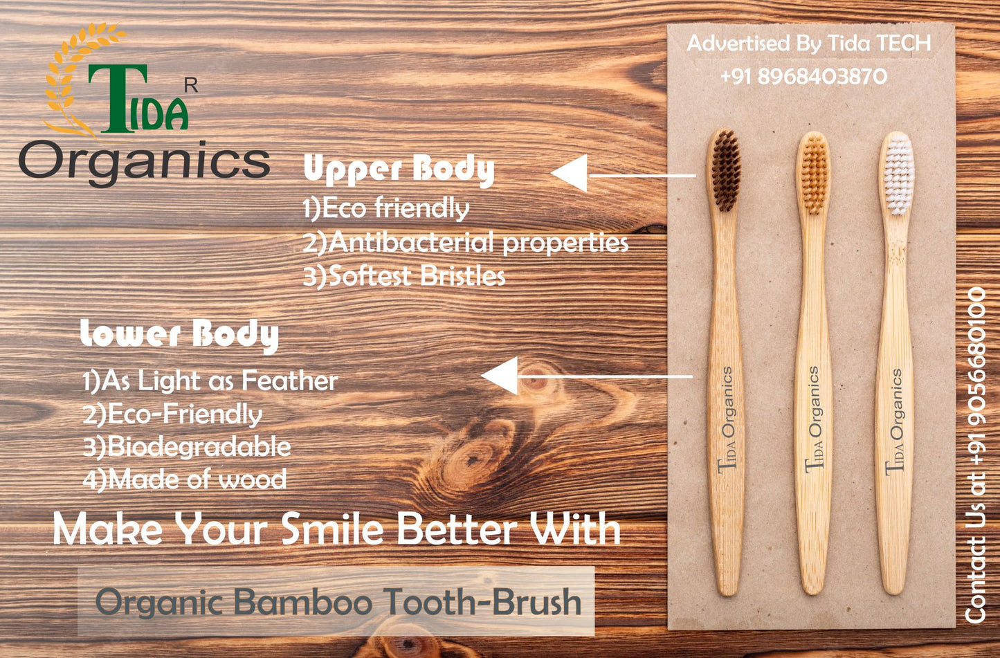 Tida Bamboo Brushes