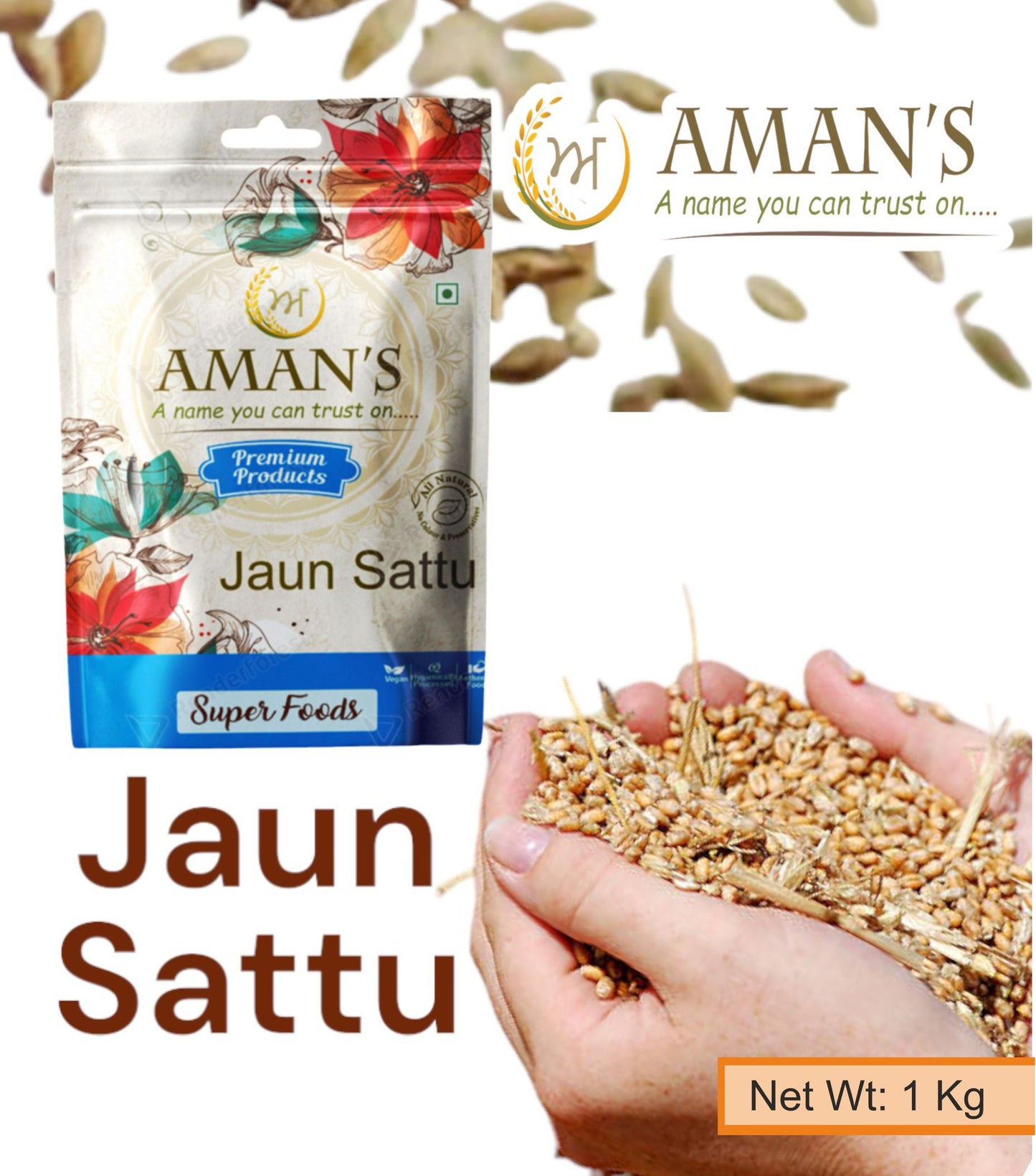 Aman Jau Sattu/ Jaun Sattoo/ Roasted Barley Flour
