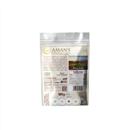 Aman Ragi Flour/ Ragi Atta/ Muddal Atta/ Finger Millet Flour