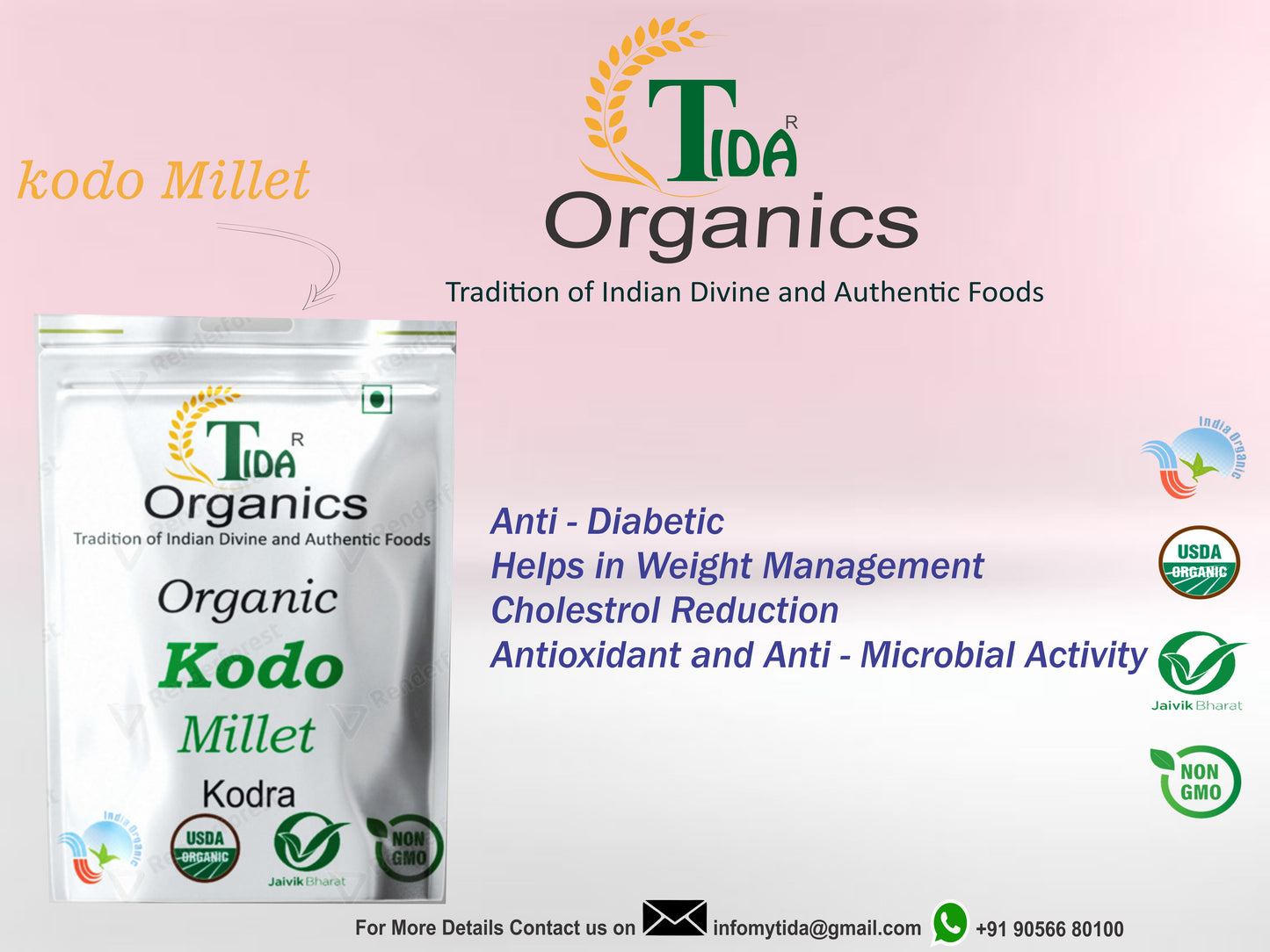 Tida Kodra Millet/Kodo Millet / Unpolished