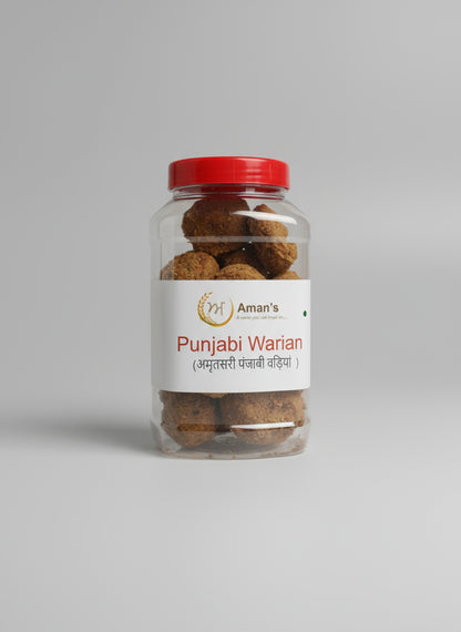 Aman's Punjabi Warian/ Urad Dal Warian 300 g Jar