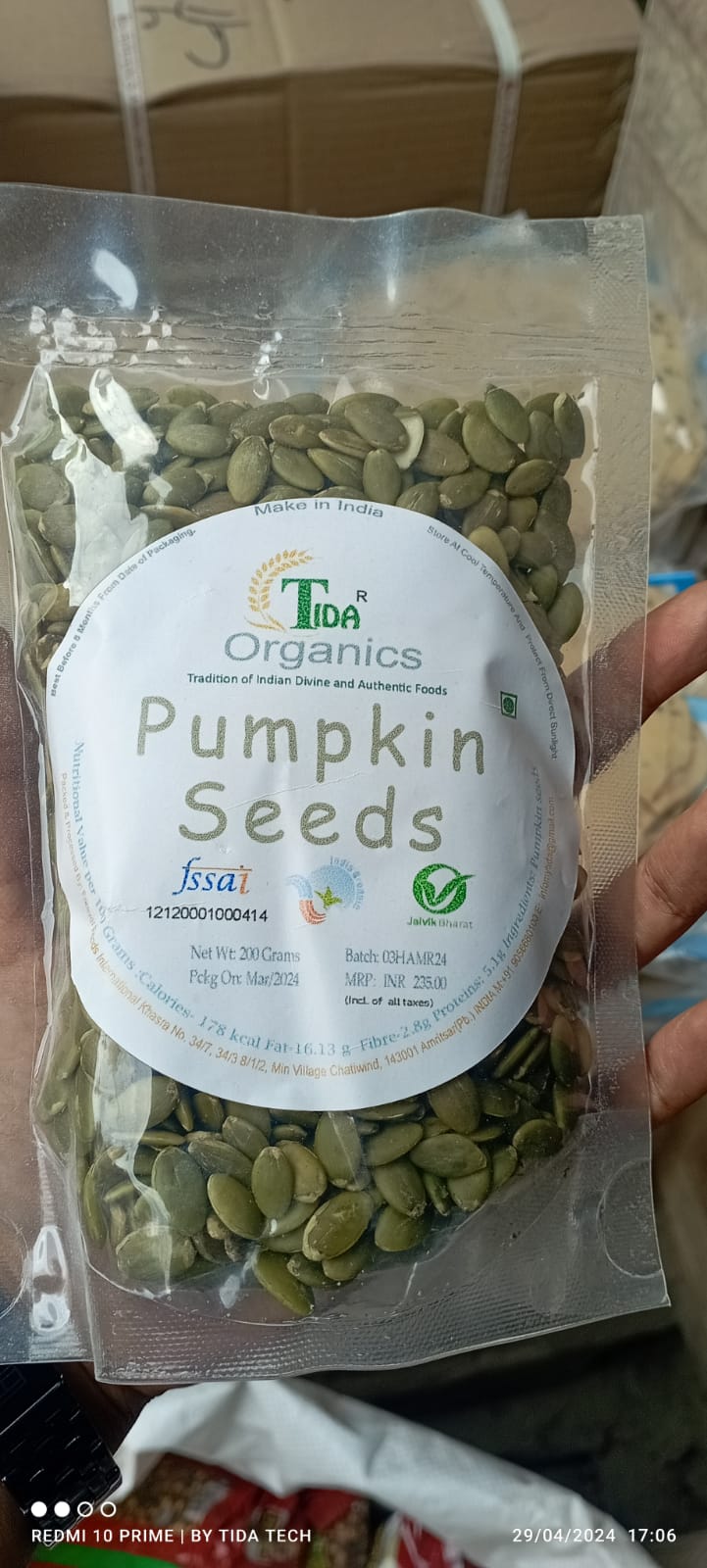 Tida Pumpkin Seeds /Pepitas
