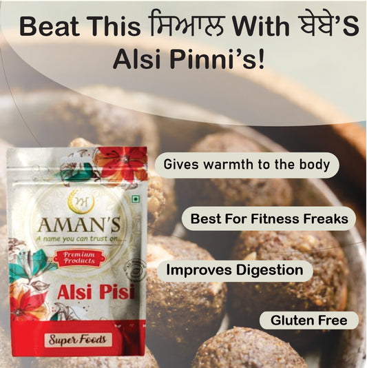 Aman Alsi Pisi/Flax Seeds Powder
