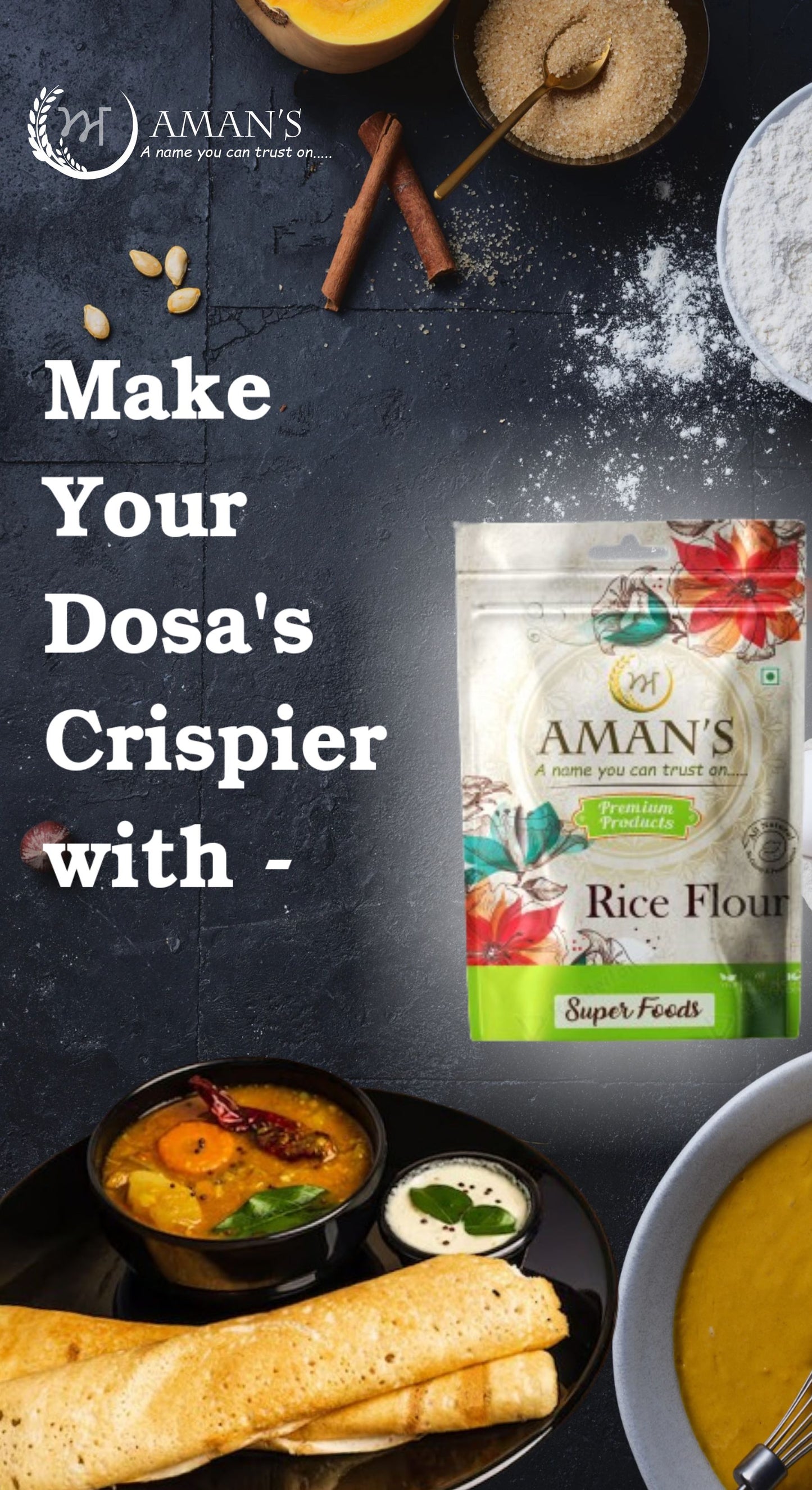 Aman Rice Flour/Chawal Atta/Rice powder