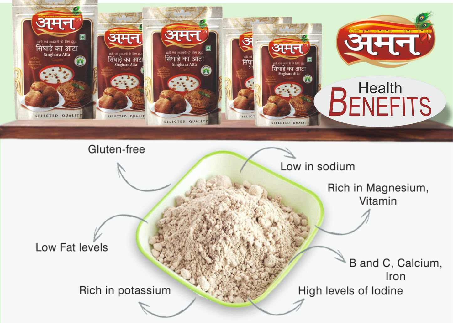 Aman Singhara Atta/ Waterchestnut Flour